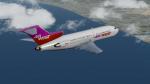 Air West Boeing 727-100 (orange & purple) Textures